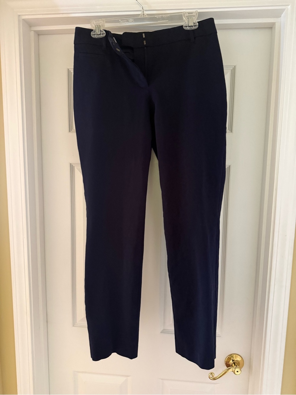 Talbots Navy Straight-Leg Dress Pants